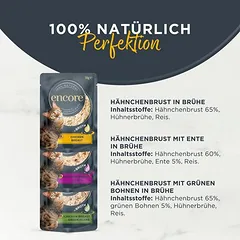 Encore Cat Pouch sultinyje, drėgnas maistas katėms 5 x 50 g — 4 nuotrauka