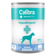 CALIBRA VD Dog Can Hypoallergenic Insect & Salmon konservai šunims su vabzdžiais ir lašiša, 400g
