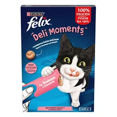 FELIX DeliMoments Salmon 4x10g su lašiša, kreminiai skanėstai katėms