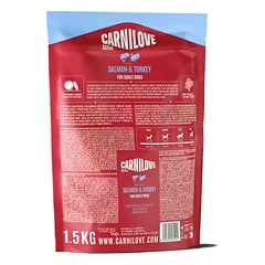 CARNILOVE ACTIVE Dog Salmon & Turkey sausas pašaras šunims, 1.5 kg — 2 nuotrauka