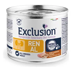 Exclusion Renal dietinis konservuotas pašaras šunims, 200 g