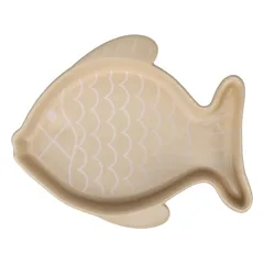 Flamingo Futter- und Trinknapf Fishie beige