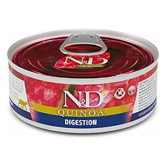 Farmina N&D Cat Quinoa Adult Digestion, drėgnas maistas katėms 80 g — 2 nuotrauka