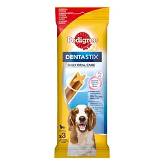 Pedigree skanėstas dantims vidutinio dydžio veislių šunims Dentastix 77 g 3+1 dovana