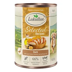 Lukullus Selected Recipes: gardžios antienos širdelės, drėgnas maistas šunims
