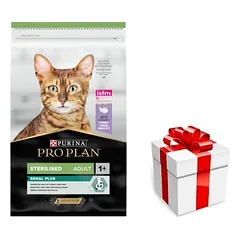 PRO PLAN Sterilizuotas inkstų kalakutienos turtingas kačių ėdalas 10kg + STAIGMENA KATEI