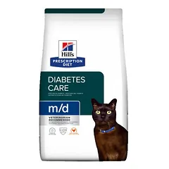 Hill's Prescription Diet Cat M/D Diabetes Care, veterinarinis maistas katėms 3 kg