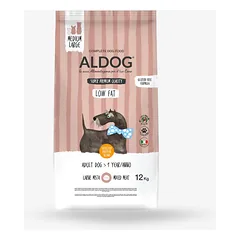 ALDOG Low Fat Chicken M&L sausas maistas su vištiena vidutinių ir didelių veislių šunims, 12 kg