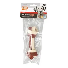 Flamingo Duetto Chicken&Cheese papildomas pašaras šunims, be cukraus, 1 vnt., 15 cm, 108 g
