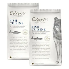 Eden Fish Cuisine Dydis S - šunų maistas mažoms veislėms su lašiša, silke ir upėtakiu, 2kg — 2 nuotrauka
