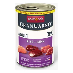 Animonda GranCarno Adult Beef + Lamb: konservai šunims su šviežia jautiena ir ėriena, 400 g — 3 nuotrauka
