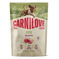 CARNILOVE True Fresh Dog Duck Puppies 1,5 kg sausa maistas su šviežia antis šuniukams