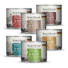 Venandi Animal drėgnas maistas katėms 6 x 200 g