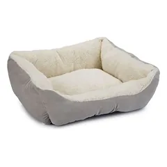 Beeztees Katzenbett Mogina Plüsch grau