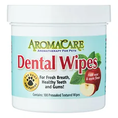 PPP AromaCare Dental Wipes 100 vnt. - įmirkytos medvilninės servetėlės šunų ir šuniukų dantims valyti