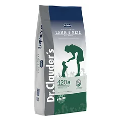 DR. CLAUDER’S SENSITIVE sausas maistas suaugusiems šunims su ėriena ir ryžiais 15kg