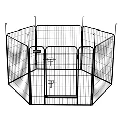 Flamingo Zecta Kennel - šunų ir šuniukų aptvaras su stabiliu rėmu, 6 panelės