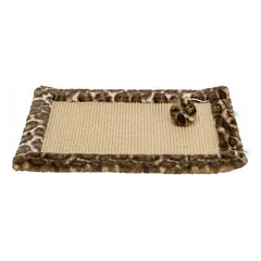 Trixie Leo Cat Scratching Mat, 55 x 35 cm, Brown Leopard