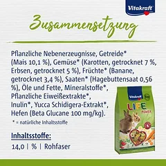 Vitakraft Life Power nykštukiniams triušiams, 600 g — 2 nuotrauka