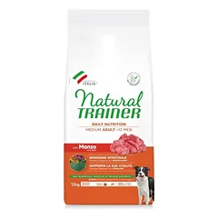 Natural Trainer Adult Medium Beef (jautiena) sausas pašaras šunims 12kg
