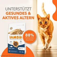 IAMS Advanced Nutrition Senior Cat 7+ su tunu, sausas maistas katėms, 3 - 4,9 kg — 3 nuotrauka