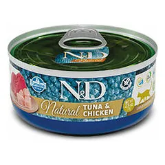 Farmina N&D Cat Natural Adult Tuna & Chicken 70 g nuotrauka