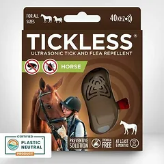 Tickless Horse ultragarso blusų ir erkių atbaidymo priemonė arkliais (rudas)