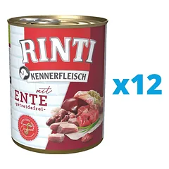 RINTI Kennerfleisch Duck 12 x 400 g — 1 nuotrauka