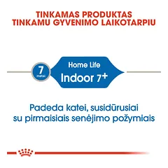 ROYAL CANIN FHN Indoor+7 sausas maistas suaugusioms vyresnio amžiaus katėms 400 g — 2 nuotrauka