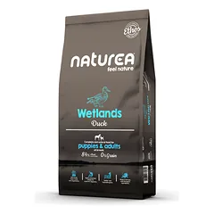 Sausas maistas suaugusiems ir jauniems šunims su antiena – Naturea Ethos Wetland Duck Adult & Puppies