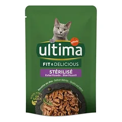Ultima Sterilized drėgnas maistas katėms 48 x 85 g — 3 nuotrauka