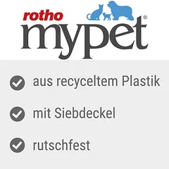 Rotho MyPet kraiko dėžė katėms Eco BERTY, juoda — 3 nuotrauka