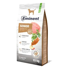 Sausas šunų maistas Eminent Dog Senior su paukštiena, 15 kg