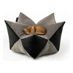 lionto Sternenkissen für Katzen mit weicher PP-Cotton-Füllung