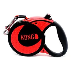 KONG Ultimate ištraukiamas pavadėlis, raudonas, Labai dideliems > 45 kg — 2 nuotrauka