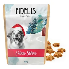 FIDELIS žąsienos žvaigždutės, skanėstai šunims 100 g