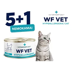WF VET Hipoalerginė kačių ėriena  5x85g + 85g NEMOKAMAI