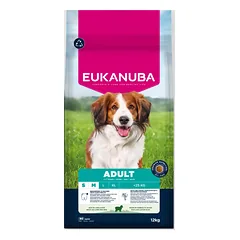 Eukanuba Life Care Adult S/M sausas maistas mažų ir vidutinių veislių šunims su ėriena ir ryžiais, 12 kg