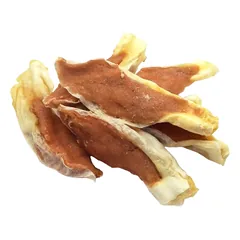 REAL DOG SNACKS Triušio ausys su minkšta vištiena 500g