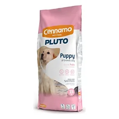 Sausas jaunų šunų maistas PLUTO Dog Puppy su vištiena, 15 kg