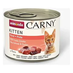 Animonda Carny Kitten – konservai kačiukams su jautiena ir kalakutiena, 200 g — 2 nuotrauka