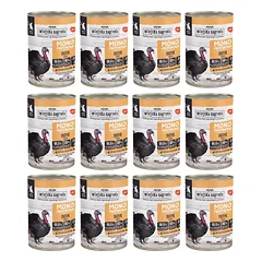 WIEJSKA ZAGRODA Vienas baltymas kalakutiena drėgna maisto produktas kačiukams 12x400 g
