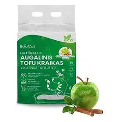 Tofu BeloCat obuolių su cinamonu kvapo kraikas, 6 l / 2,5 kg