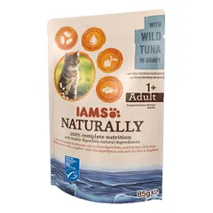 IAMS Naturally konservai su tunu katėms, 85 g parduotuvėje animu.lt