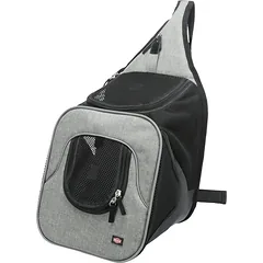Trixie Savina Front Carrier transportavimo kuprinė šunims ir katėms, pilka, 30x33x26 cm, iki 10 kg — 2 nuotrauka