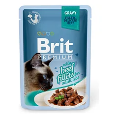 Brit Premium Delicate Beef konservai katėms padaže, 85g parduotuvėje petplius.lt