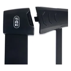 TIAKI juodos šunų tvorelės su 7 cm ilgintuvu, Aukštis 76 cm, plotis 75–82 cm — 5 nuotrauka
