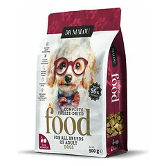 Dr Malou Dog Adult Freeze-Dried Complete Food Duck, Pumpkin 500 g