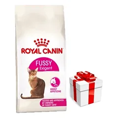 ROYAL CANIN Fussy Exigent 4kg sauso ėdalo suaugusioms išrankioms katėms + Staigmena katei