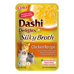 Ciao Dashi Delights šilkinis vištienos sultinys katėms, 40 g